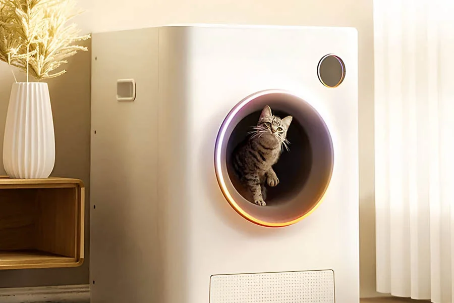 robot cat litter tray